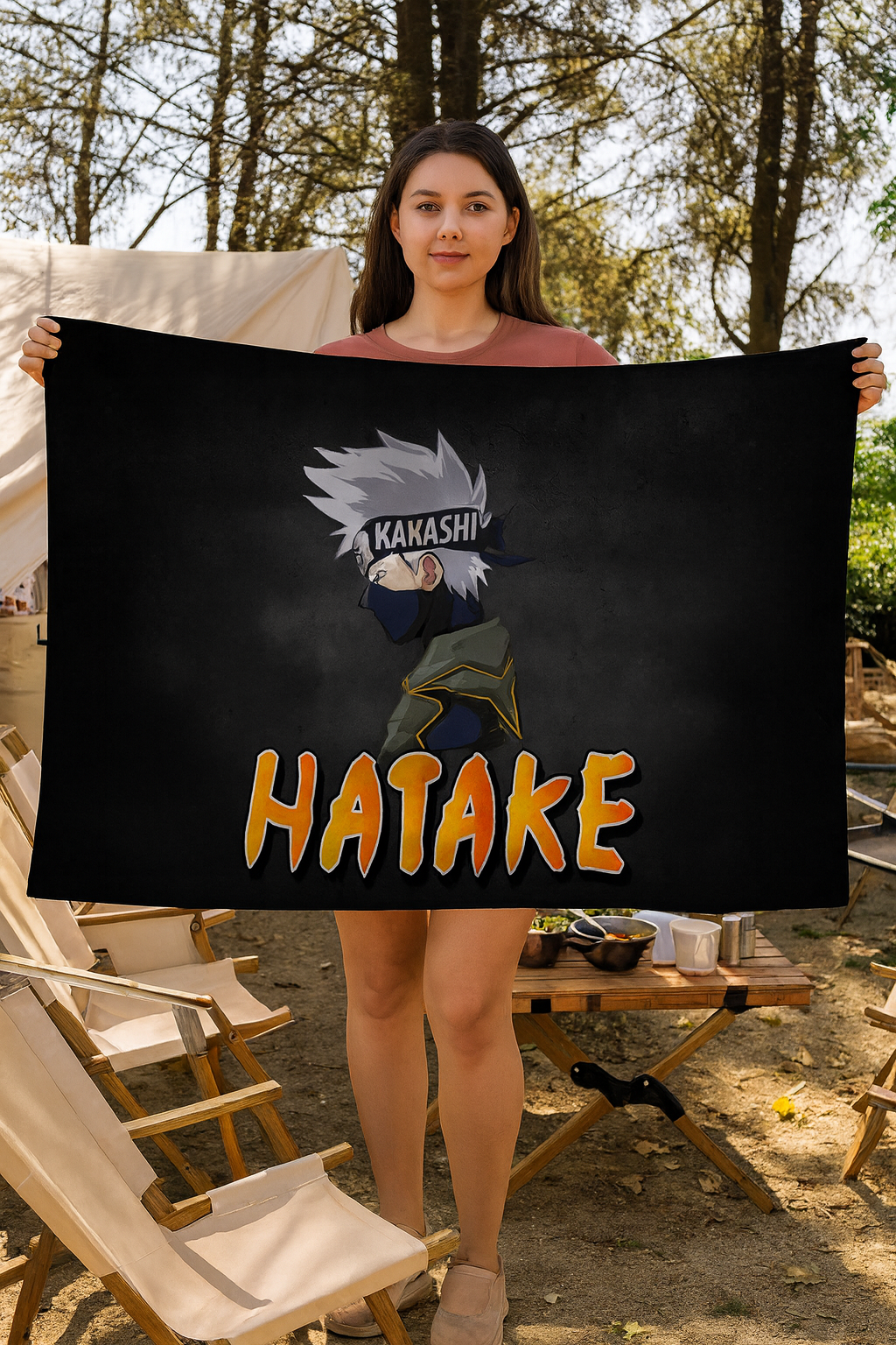 Drapeau Kakashi Hatake "Profil Du Ninja Copieur" – Naruto™