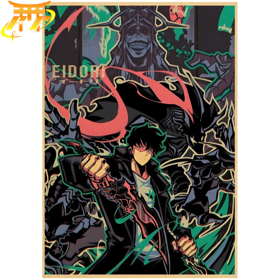 Poster Sung Jinwoo "Confrontation Des Monarques" – Solo Leveling™