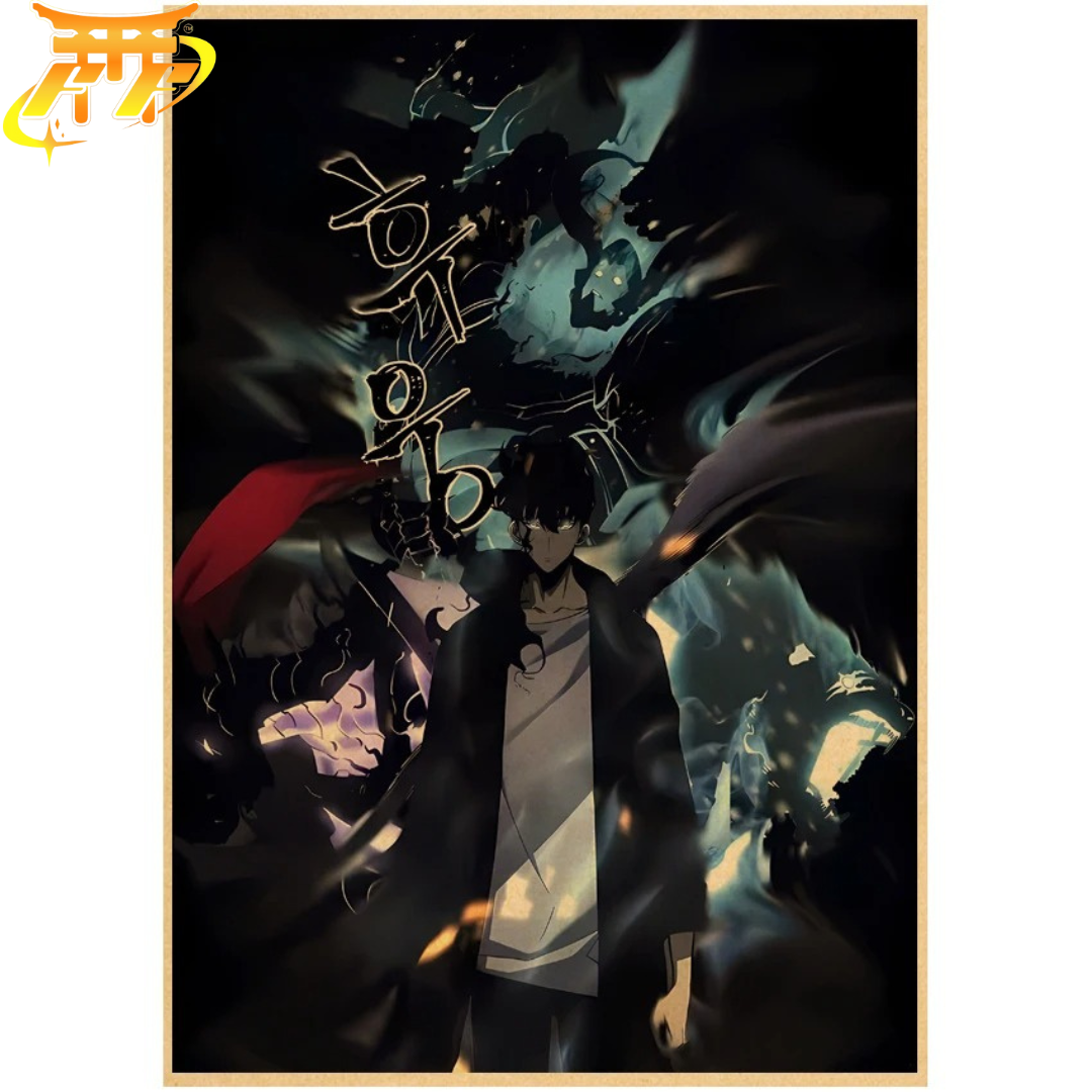 Poster Sung Jinwoo "Marche Des Ombres" – Solo Leveling™