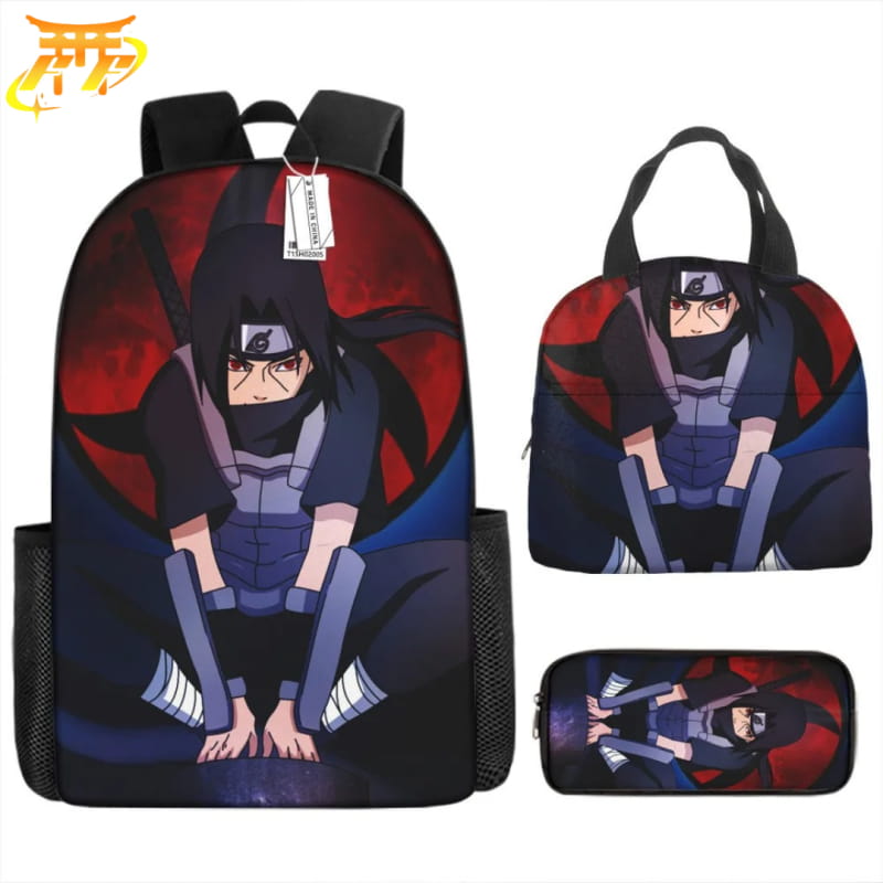 Cartable avec Trousse et Sacoche Itachi Uchiwa - Naruto Shippuden™
