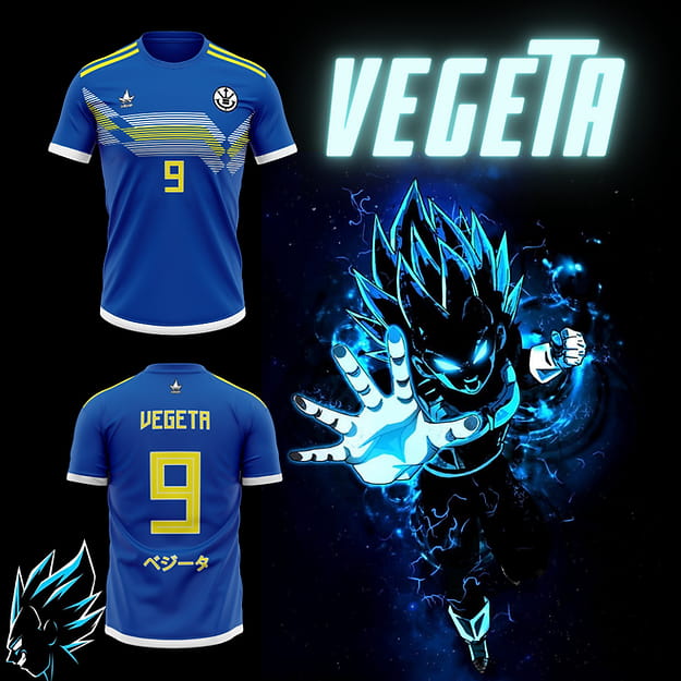 Maillot de Foot Vegeta SSJ Bleu - Dragon Ball Z™