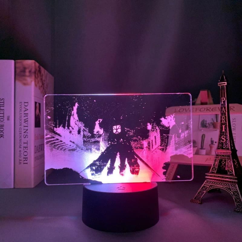 Lampe LED Eren Jaeger Bicolore - Attaque des Titans