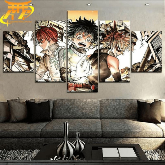 Tableau Shoto, Izuku et Bakugo -My Hero Academia