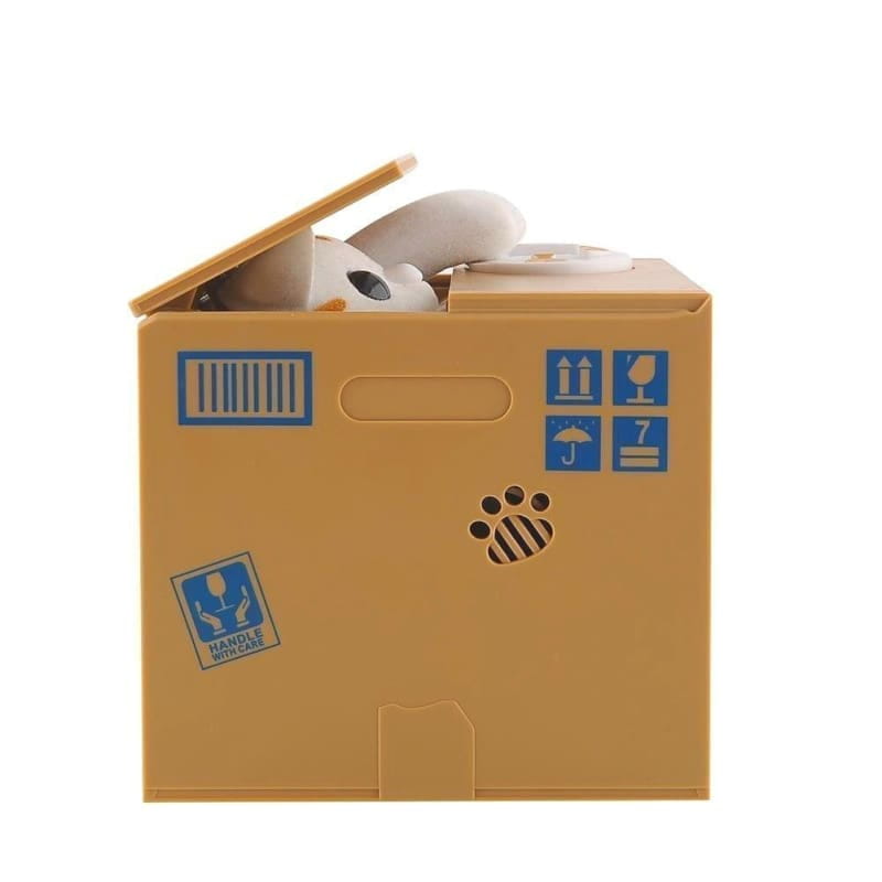 tirelire chat orange