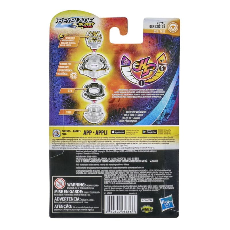 Toupie Royal Genesis G5 Swipe Hybrid-H - Beyblade Burst Rise™