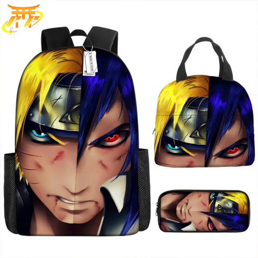 Cartable avec Trousse et Sacoche Naruto VS Sasuke - Naruto Shippuden™