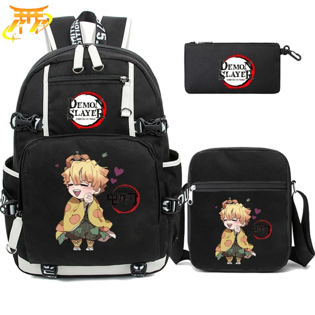 Cartable avec Trousse et Sacoche Zenitsu - Demon Slayer™