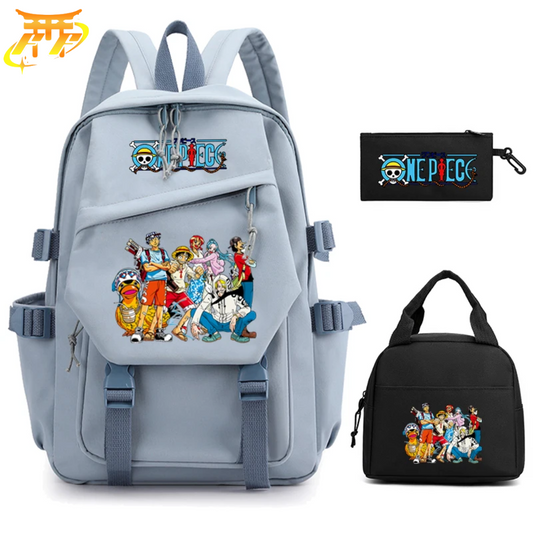 Cartable avec Trousse et Sacoche Les Mugiwara à Alabasta - One Piece™