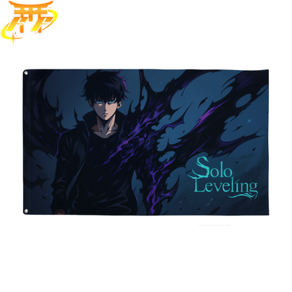 Drapeau Sung Jinwoo "Souverain Des Ombres" – Solo Leveling™