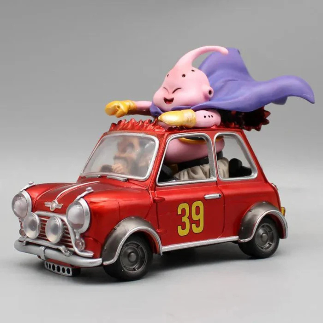 Figurine Majin Buu & Mr. Satan "Voiture Rouge" – Dragon Ball Z™