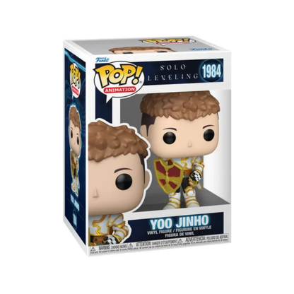 Figurine Pop Yoo Jinho "Armure Dorée" – Solo Leveling™