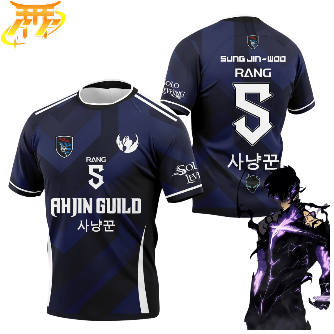 Maillot De Foot Sung Jin-Woo "Guilde Ahjin" – Solo Leveling™