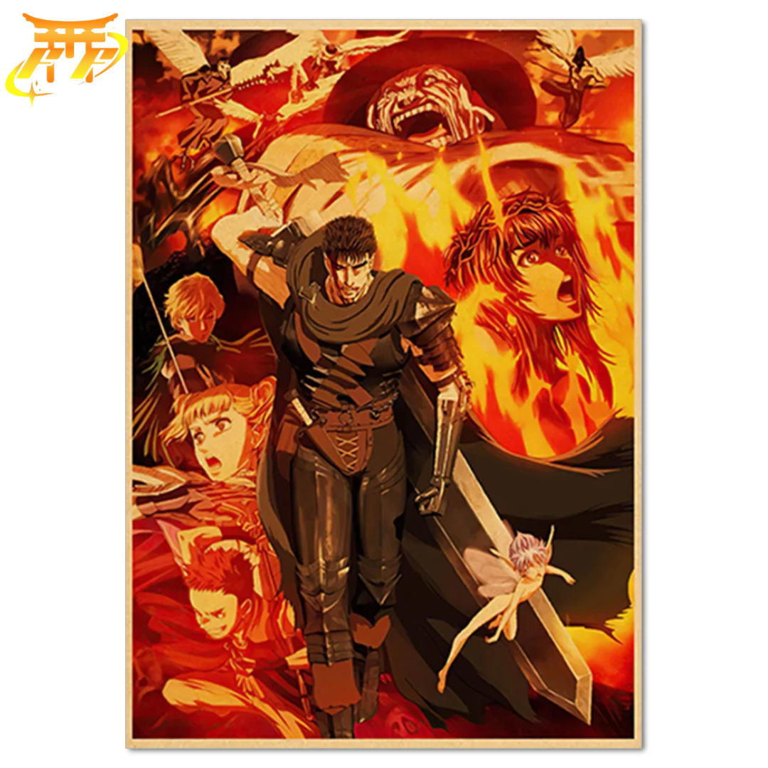 Poster Guts "La Vengeance du Guerrier" - Berserk™