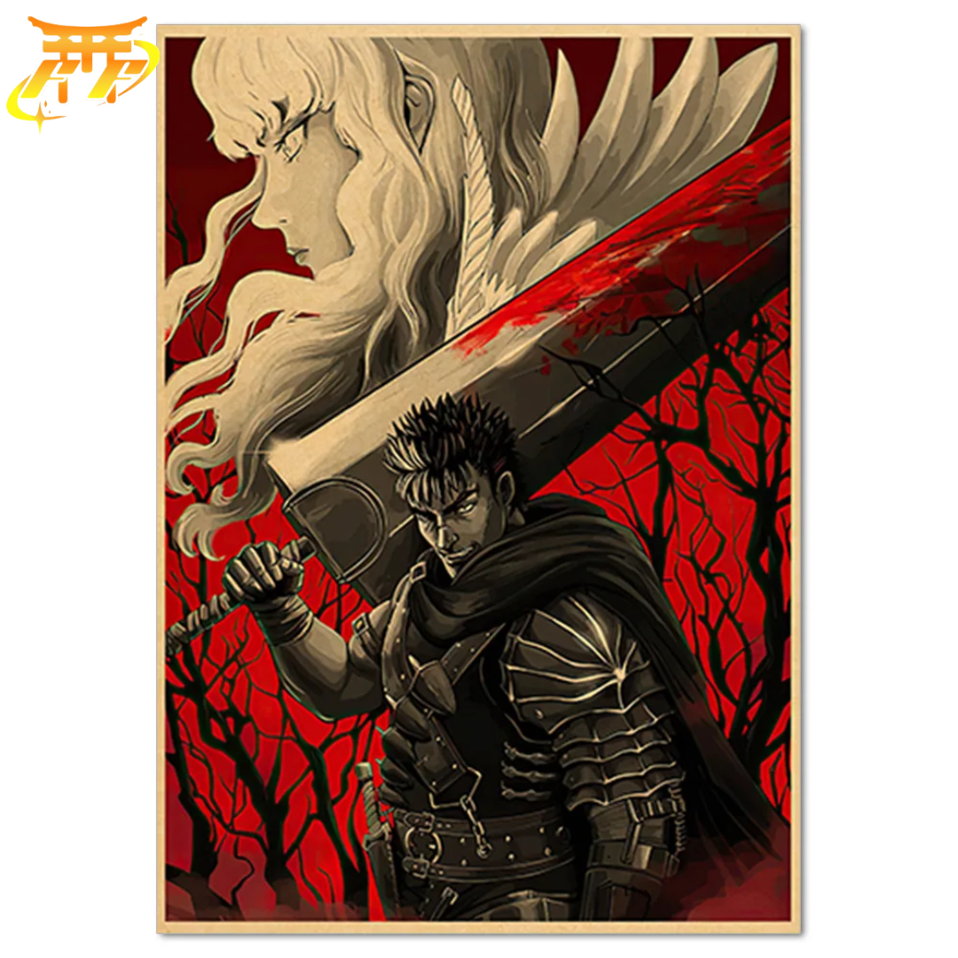 Poster Guts et Griffith "Une Triste Amitié" - Berserk™