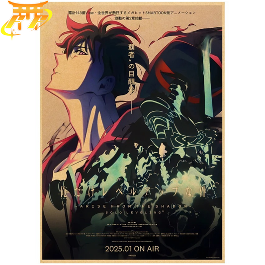 Poster Sung Jinwoo "Éveil Du Monarque" – Solo Leveling™