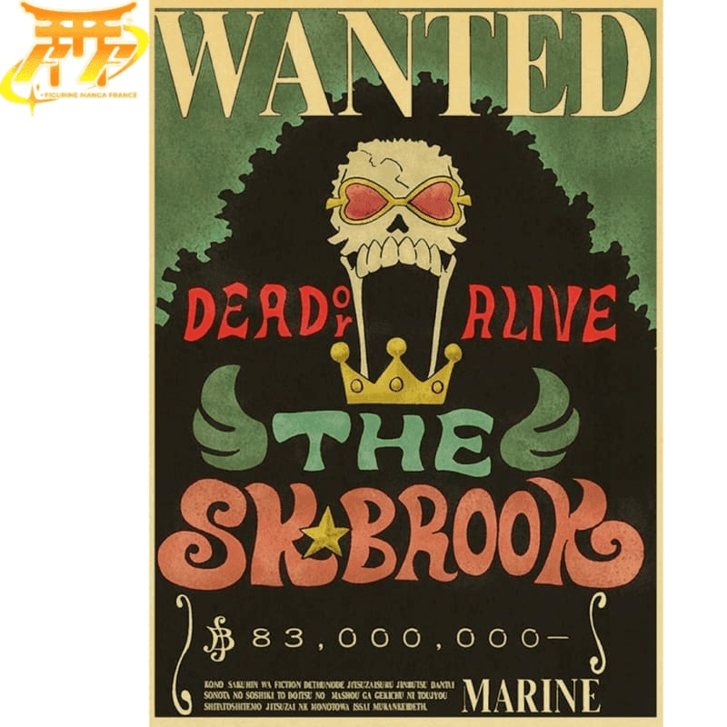 Poster Wanted Brook - One Piece™