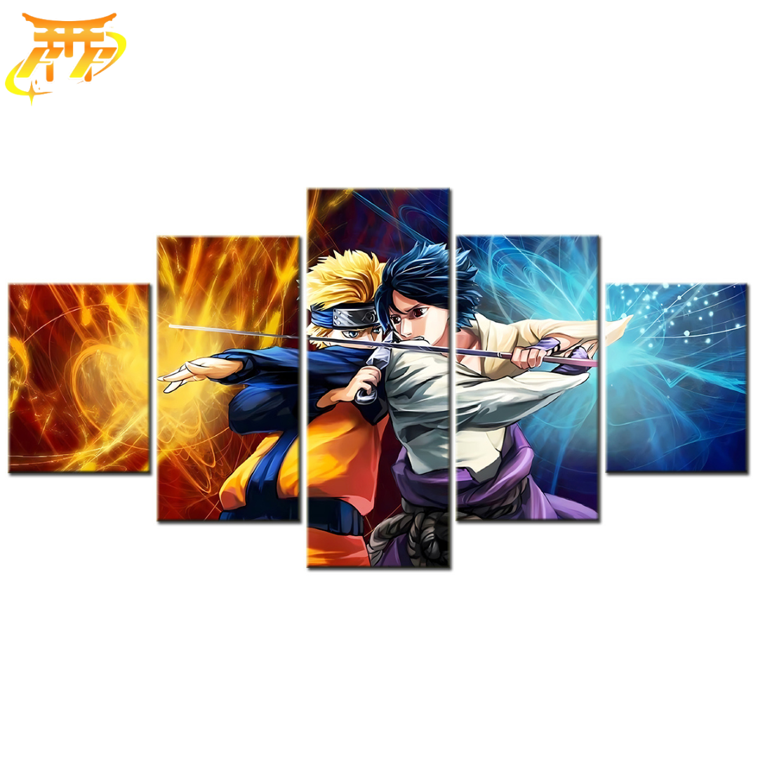 Tableau Bataille de Naruto et Sasuke - Naruto Shippuden™