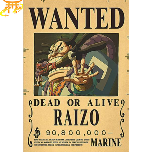 poster-wanted-raizo-one-piece™