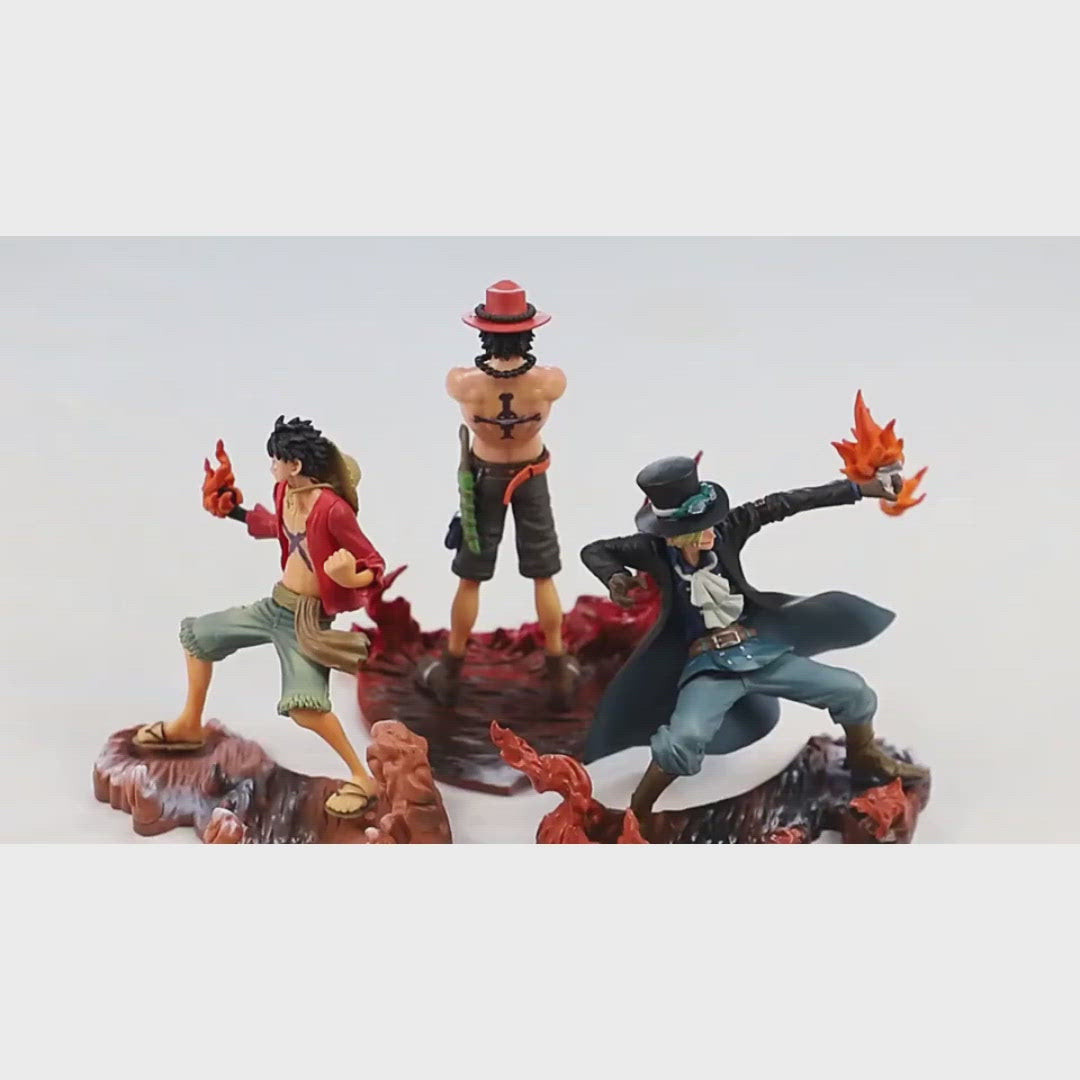 Figurine Luffy, Ace et Sabo - One Piece