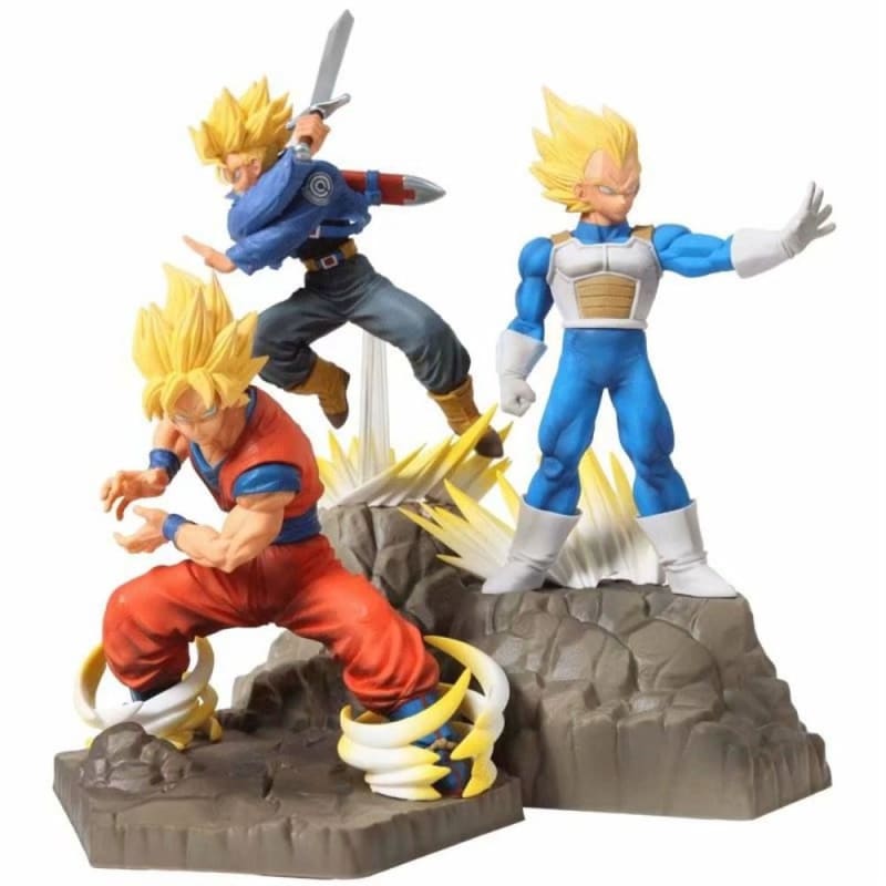 Figurine Son Goku, Vegeta et Trunks - Dragon Ball Z