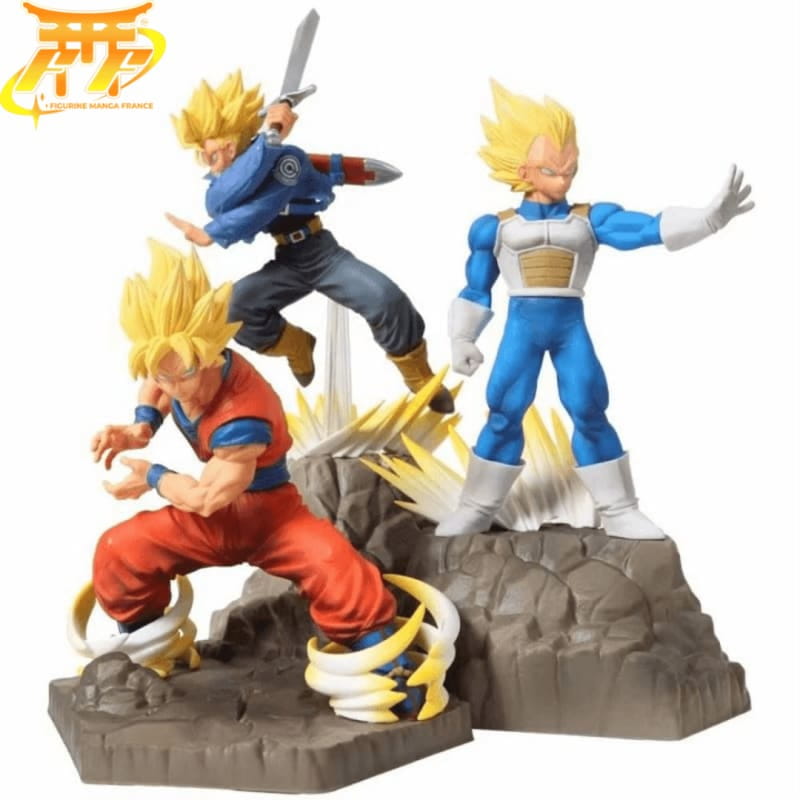 Figurine Son Goku, Vegeta et Trunks - Dragon Ball Z