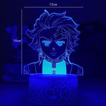 Charger l&#39;image dans la galerie, tanjiro-demon-slayer-lampe-led-lumière-petite-fille-enfant-couleur
