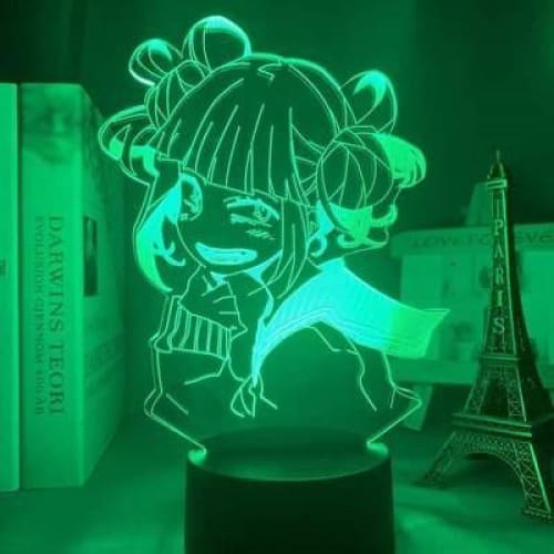 Himiko-toga-mechant-my-hero-academia-feu-glace-all-might-lampe-led-lumièere-couleur