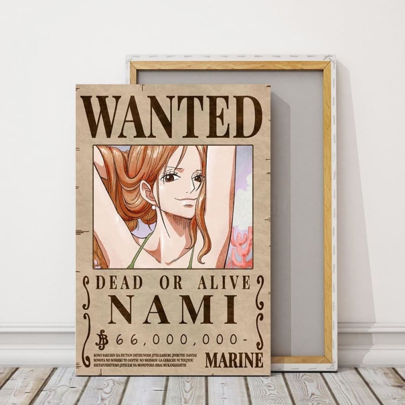 L'avis de recherche de Nami dans One Piece