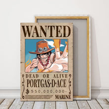 Charger l&#39;image dans la galerie, Poster Wanted Portgas D. Ace - One Piece
