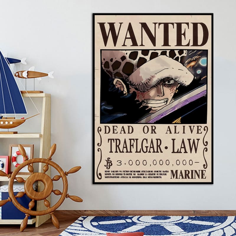 poster-wanted-trafalgar-d-water-law-one-piece™